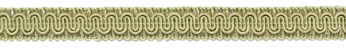 SWATCH of Style: 0058SG Color: A10 - 5/8" (1.5cm) Basic Solid Collection Scroll Gimp Braid Trim, Sandstone Beige (Light Tan Beige) | To order search "0058SG A10" on www.TrimDepot.com - DecoPro
