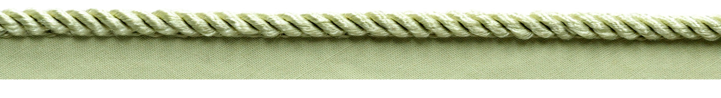 SWATCH of Small Green Mist 3/16 inch Cord With Lip / Style# 0316S (21976) / Color: L47 - DecoPro