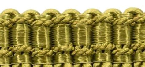 DÉCOPRO 6" (15cm) Decorative Bullion Fringe Trim with Fancy Woven Gimp Header # BFS6WVN, Dark Olive Green #9628 (Dark Yellow Green) | Sold By The Yard (36"/3 ft/0.9m) - DecoPro