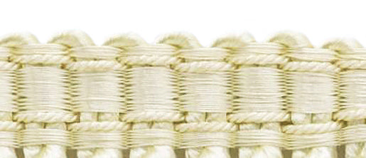 DÉCOPRO 6" (15cm) Decorative Bullion Fringe Trim with Fancy Woven Gimp Header # BFS6WVN, Cream Ivory #A2 (Ivory / Cream) | 5 Yards (15 ft/4.5m) - DecoPro