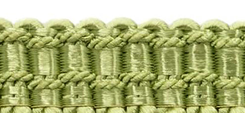 DÉCOPRO 6" (15cm) Decorative Bullion Fringe Trim with Fancy Woven Gimp Header # BFS6WVN, Dark Sage Green #L26 (Dark Sage Green) | 18 Yards (54 ft/16.5m) - DecoPro