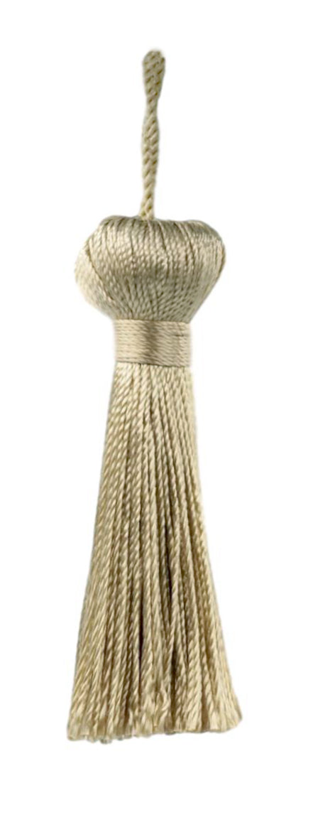 DÉCOPRO 3" (7.5cm) Small Bell Tassel, 1" (2.5cm) Loop | Craft Tassel # BT3, Set of 12 - DecoPro