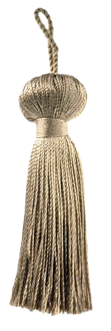 DÉCOPRO 3" (7.5cm) Small Bell Tassel, 1" (2.5cm) Loop | Craft Tassel # BT3, Set of 2 - DecoPro