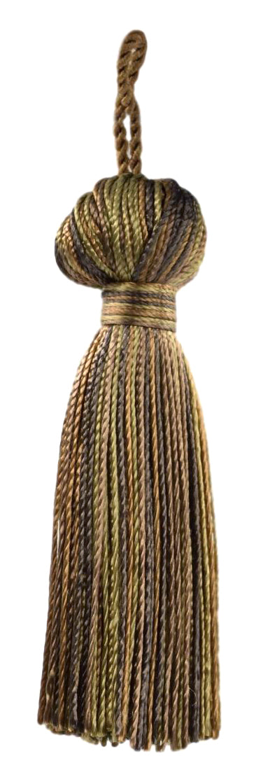 DÉCOPRO 3" (7.5cm) Small Bell Tassel, 1" (2.5cm) Loop | Craft Tassel # BT3, Set of 12 - DecoPro