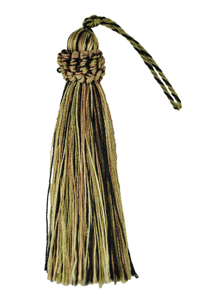Set of 10 Decorative Burgundy Red, Gold 4 inch Tassel, Imperial II Collection Style# CT04 Color: MIDNIGHT MEADOW - 4363