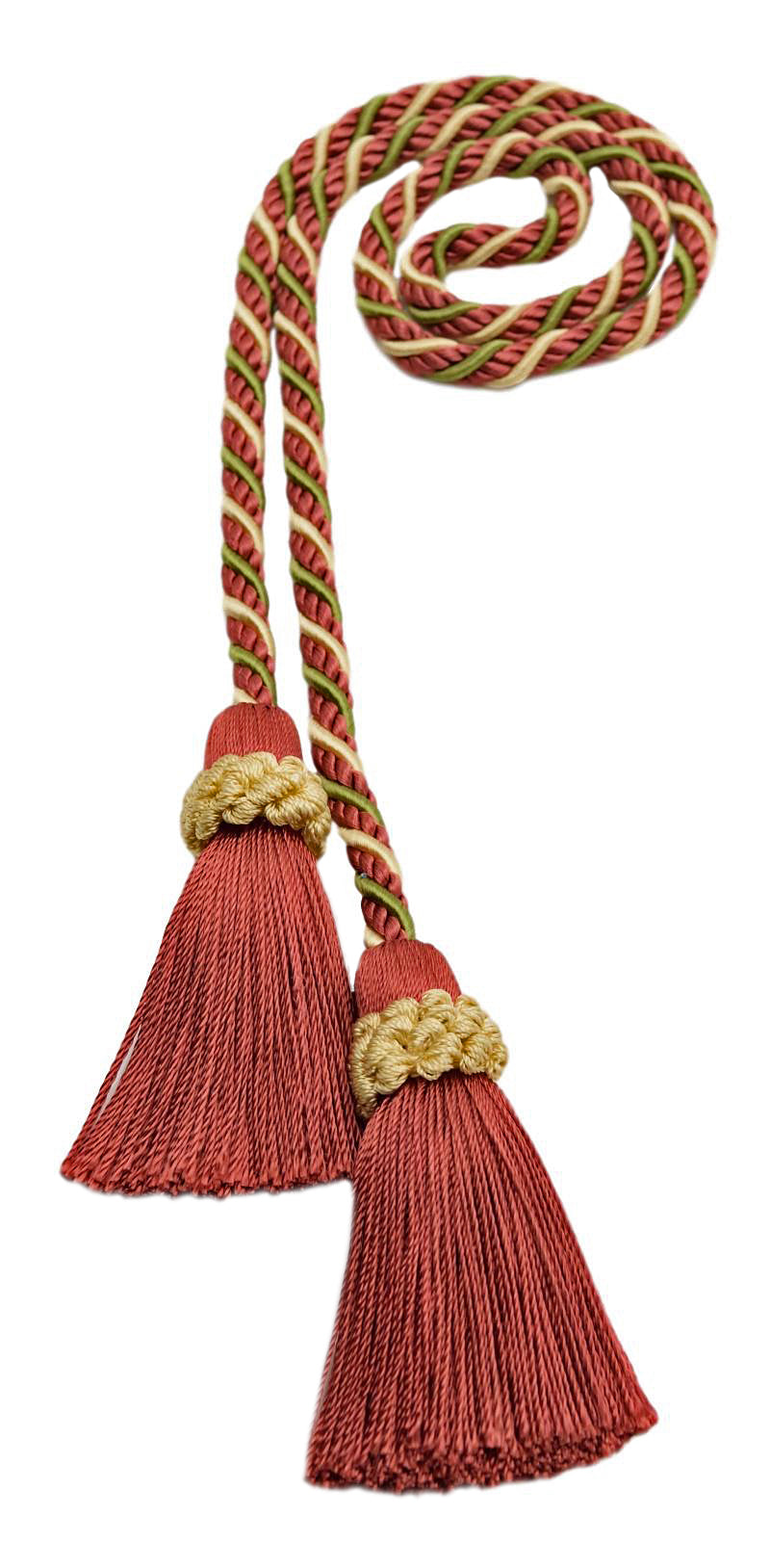 DÉCOPRO Alexander Collection Decorative Double Tassel Curtain and Drapery Tieback / Holdback, 2" (5cm), 26" (66cm) # CTAX, #LX06 Sold Individually