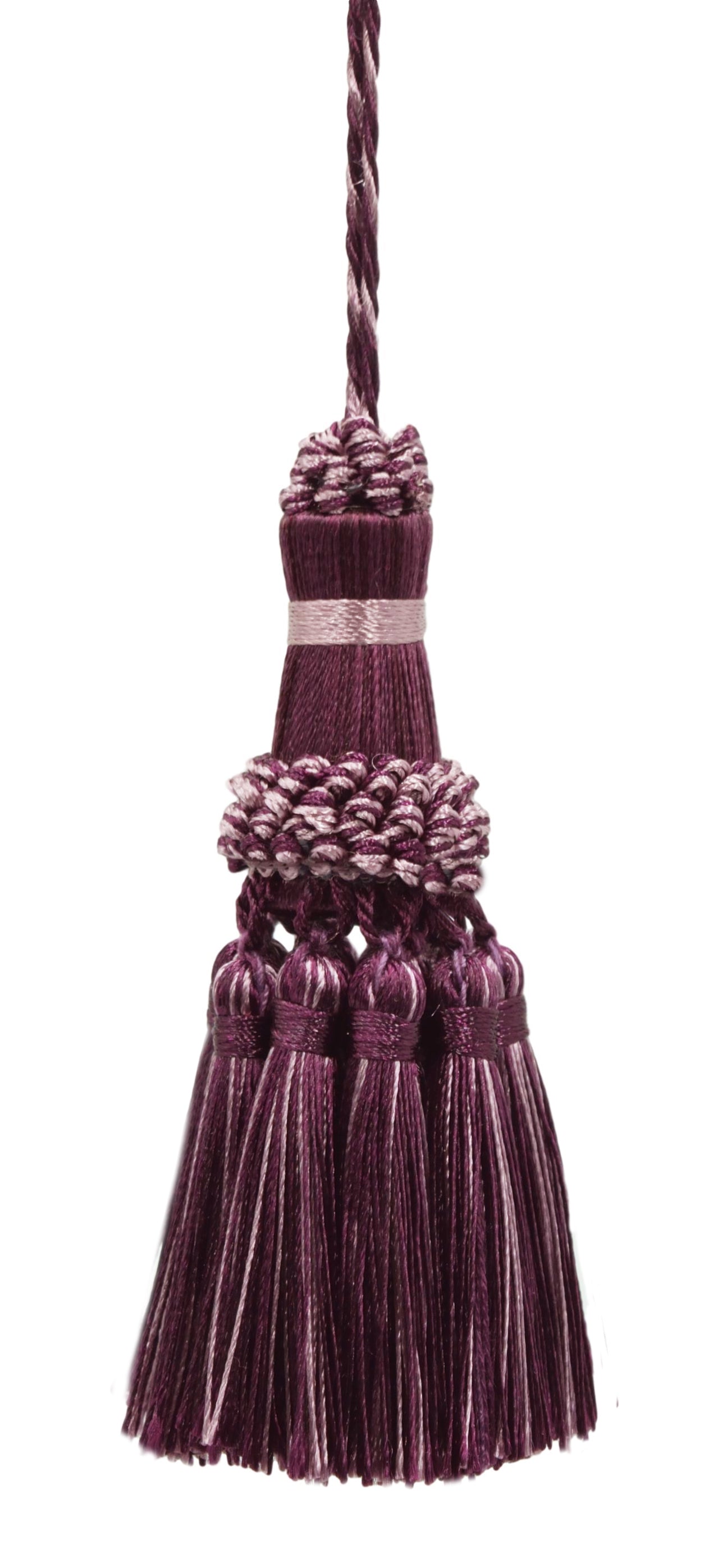 DÉCOPRO Noblesse Collection Elegant Hand Crafted 4" # NKT, Luscious Lavenders #2927 (Lavender Purple, Dark Purple, Light Purple) | Set of 2 - DecoPro