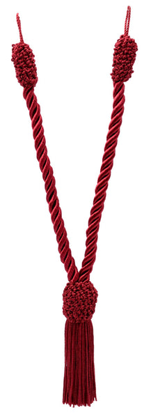 DÉCOPRO Beautiful Hand-Crafted Small Curtain & Drapery Tassel Tieback with Crown Tassel Design, Tassel Length 4