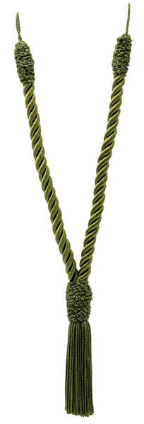 DÉCOPRO Beautiful Hand-Crafted Small Curtain & Drapery Tassel Tieback with Crown Tassel Design, Tassel Length 4