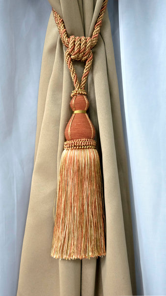 DÉCOPRO Elegant Large Tassel Tieback for Curtains & Draperies, Tassel Length 12