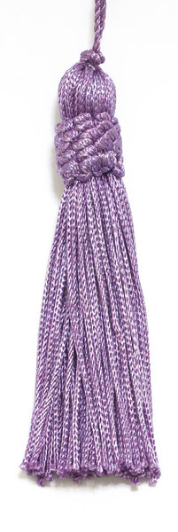Set of 10 Lilac Color Crown Head Chainette Tassel, 4 Inch Long with 1 Inch Loop, Basic Trim Collection Style# CT04 Color: Lilac - D7