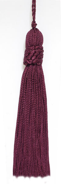 Set of 10 Decorative Burgundy 4 inch Tassel, Imperial II Collection Style# CT04 Color: Red Wine - E10