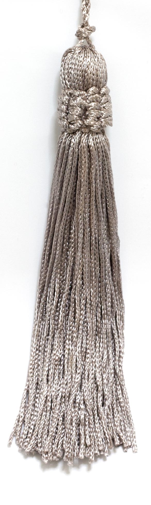 Set of 10 Lavender gray Crown Head Chainette Tassel, 5.5 Inch Long with 1 Inch Loop, Basic Trim Collection Style# CT055 Color: Lavender gray - D15 - DecoPro