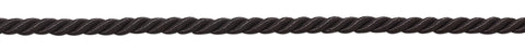 16 Yard Value Pack of Small 3/16 inch Basic Trim Decorative Rope (Black), Style# 0316NL Color: BLACK - K9 (50 Feet / 15M)