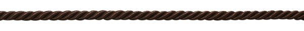 Small 3/16 inch Basic Trim Decorative Rope (Brown), Sold by The Yard , Style# 0316NL Color: MOCHA - D2