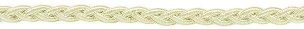 12 Yard Package / 1/2 inch Braided Decorative Soutache Ivory / Ecru Gimp Braid / Style# 0050SGB Color: Ivory - A2 (36 Ft / 11M)