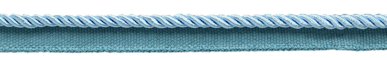 Small 3/16 inch Light Blue, Basic Trim Lip Cord, Sold by The Yard , Style# 0316S Color: Arctic Blue - N14 - DecoPro