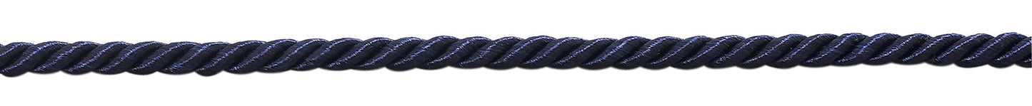 54 Yard Package of Small 3/16 inch Basic Trim Decorative Rope (Dark Navy), Style# 0316NL Color: DARK Dark Navy Blue - J3 (164 Feet / 50 Meters) - DecoPro