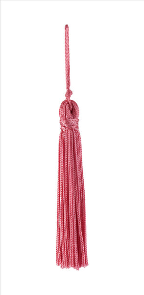 Set of 10 Dusty Rose Chainette Tassel, 4 Inch Long with 1 Inch Loop, Basic Trim Collection Style# RT04 Color:LIGHT ROSE - K13