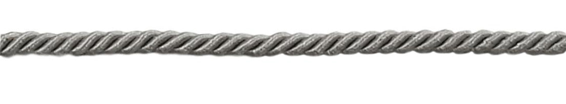 Small 3/16 inch Basic Trim Decorative Rope (Silver Grey), Sold by The Yard , Style# 0316NL Color: Silver Grey - 049 - DecoPro