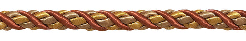 10 Yard Value Pack of Large RUST GOLD Baroque Collection 7/16 inch Decorative Cord Without Lip Style# 716BNL Color: CINNAMON TOAST - 6122 (30 Ft / 9 Meters)