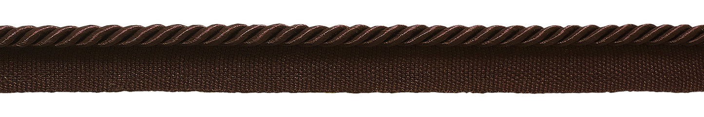 Small 3/16 inch Basic Trim Lip Cord (Brown), Sold by The Yard , Style# 0316S Color: MOCHA - D2 - DecoPro