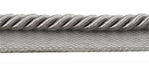 Medium 5/16 inch Basic Trim Lip Cord (Grey), Sold by The Yard , Style# 0516S Color: Silver Grey - 049 - DecoPro