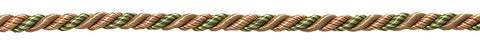 12 Yard Value Pack of Small Light Bronze, Olive Green, Terracotta Baroque Collection 3/16 inch Decorative Cord Without Lip Style# 316BNLPK Color: CHAPARRAL - 5615 (36 Ft / 11M)