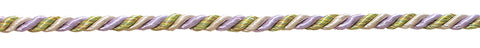 12 Yard Value Pack of Small Lilac Gold Baroque Collection 3/16 inch Decorative Cord Without Lip Style# 316BNLPK Color: WINTER LILAC - 8426 (36 Ft / 11M)
