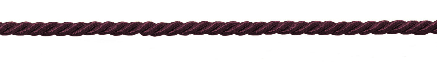 16 Yard Value Pack of Small 3/16 inch Burgundy Basic Trim Decorative Rope / Style# 0316NL (8641) / Color: Red Wine - E10 (48 Feet / 14.6 Meters) - DecoPro