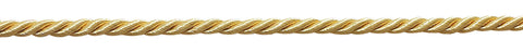 Small 3/16 inch Light Gold, Basic Trim Decorative Rope, Sold by The Yard , Style# 0316NL Color: Light GOLD - B7