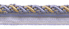 10 Yard Value Pack of Medium Lavender Blue, Taupe 4/16 inch Imperial II Lip Cord Style# 0416I2PK Color: PERIWINKLE GOLD - 5080 (30 Ft / 9 Meters)