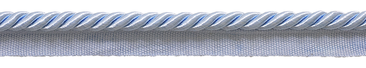 Medium 5/16 inch Light Blue, Basic Trim Lip Cord, Sold by The Yard , Style# 0516S Color: Arctic Blue - N14 - DecoPro