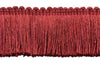 5 Yard Value Pack of Veranda Collection 2 inch Brush Fringe Trim / Brick Red / Style#: 0200VB / Color: Rusty Brick - VNT22 (15