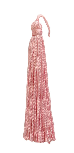 Set of 10 Pink Chainette Tassel, 4 Inch Long with 1 Inch Loop, Basic Trim Collection Style# RT04 Color: Pink - K11