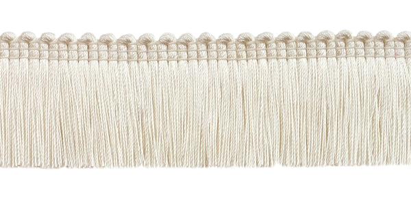 27 Yard Package of Ivory, 1 1/2 inch Basic Trim Brush Fringe Style# 0150SB Color: Ecru / Cream - A2 (24.7M / 81 Ft)