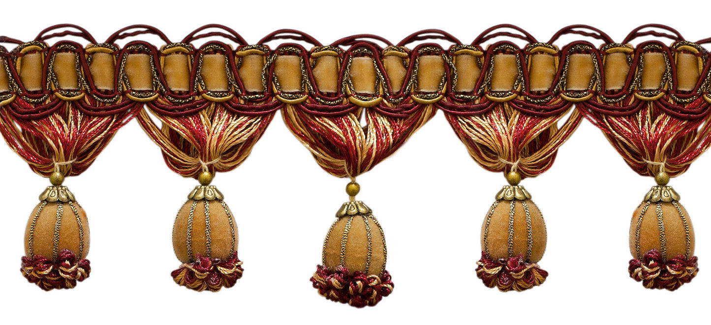 #Color_Burgundy Gold Red Multicolor (Color# 1253)