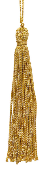 Set of 10 Gold Chainette Tassel, 4 Inch Long with 1 Inch Loop, Basic Trim Collection Style# RT04 Color:GOLD - C4