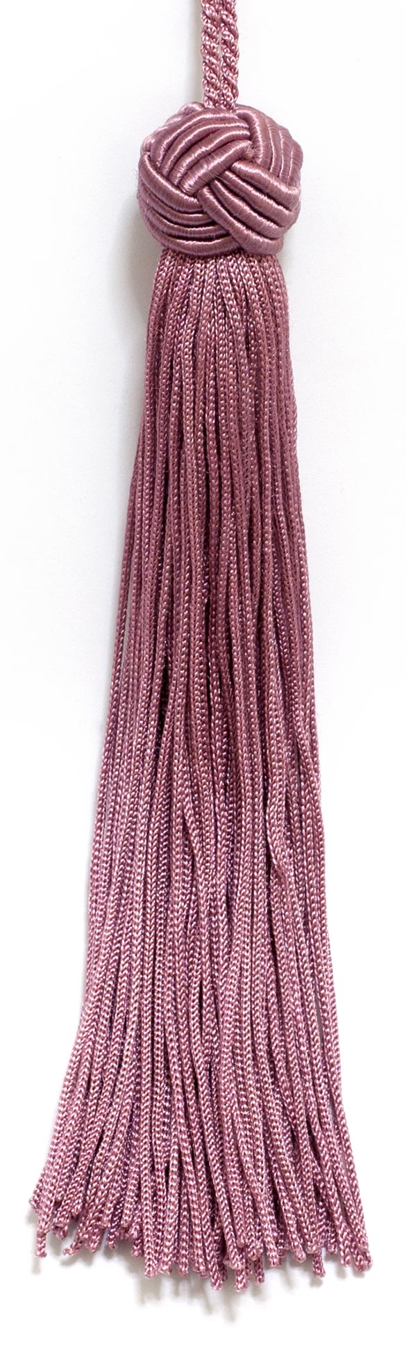 Set of 10 Wine Berry Woven Head Chainette Tassel, 5.5 Inch Long with 2 Inch Loop, Basic Trim Collection Style# BH055 Color: D11 - DecoPro