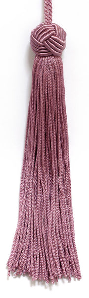 Set of 10 Wine Berry Woven Head Chainette Tassel, 5.5 Inch Long with 2 Inch Loop, Basic Trim Collection Style# BH055 Color: D11