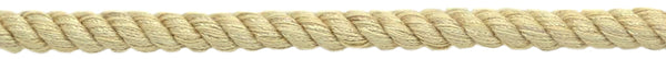 3/8 inch Large Sandstone Light Beige Decorative cord / Basic Trim Collection / Style# 0038NL-CR Color: Sandstone - A10 / Sold by the Yard