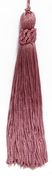 Set of 10 LIGHT ROSE Crown Head Chainette Tassel, 5.5 Inch Long with 1 Inch Loop, Basic Trim Collection Style# CT055 Color: LIGHT ROSE - K13