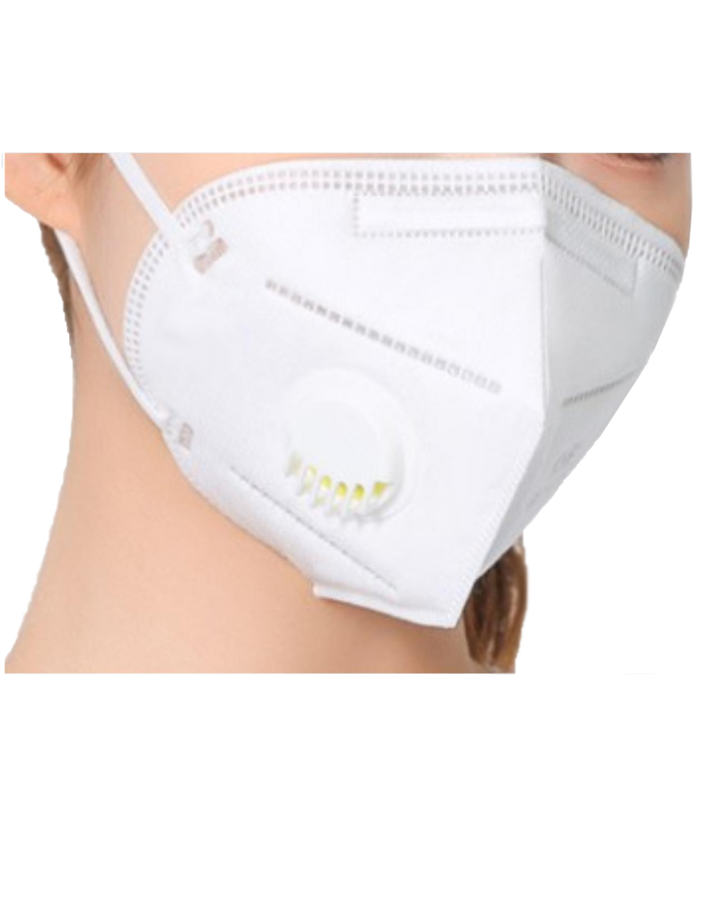 Disposable Face Mask with Breathing Valve, Mouth and Nose Safety Protection - DecoPro