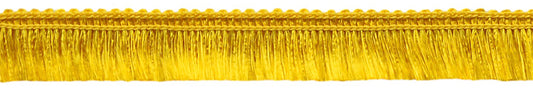1/2" (1cm) Eyelash Fringe | Fringe Trim (Style# 0050ELF) Flag Gold #FG (Bright Yellow Gold) 27 Yards (82 ft/25m) - DecoPro