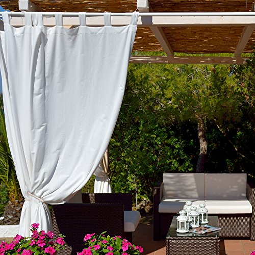 DÉCOPRO Traditional Rope Curtain and Drapery Tieback, Spread 18" (45.5cm), 1" (2.5cm) Thick Cord # 0100RTB, Off White Ivory #A3 (, Cream Ivory) Set of 4 - DecoPro