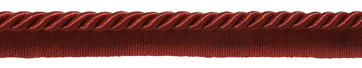 10 Yard Value Pack of Medium 5/16 inch Basic Trim Lip Cord Style# 0516S Color: CHERRY RED -E13 (30 Ft / 9.1 Meters) - DecoPro