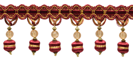 #Color_Burgundy Gold Red Multicolor (Color# 1253)