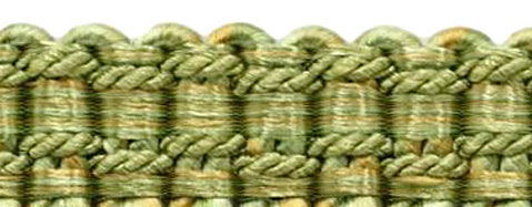 DÉCOPRO 6" (15cm) Decorative Bullion Fringe Trim with Fancy Woven Gimp Header # BFMLT6WVN, Lemongrass Green #PR12 (Light Green, Yellow Green, Yellow Gold) | Sold By The Yard (36"/3 ft/0.9m) - DecoPro