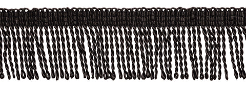 18" (45.5cm) Very Long and Lovely Solid Chainette Fringe Trim (Style# CF18) | 5 Yards (15 ft/4.5m), #C4 / Dark Yellow Gold