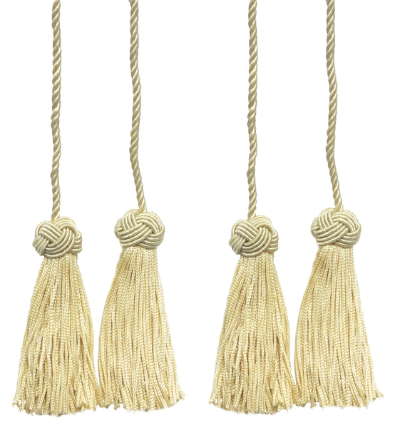 DÉCOPRO Turkish Head Double Tassel Curtain and Drapery Tieback / Holdback, 3 3/4
